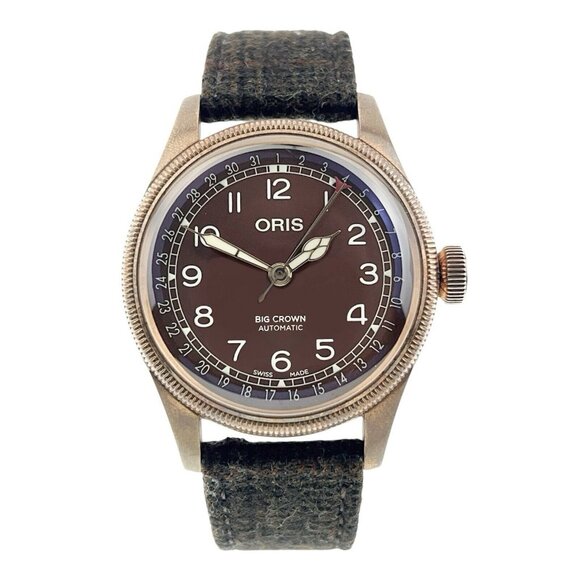 Oris Big Crown Pointer Date Bronze Brown Dial 40mm Automatic Men’s Watch 7741 - Picture 1 of 9